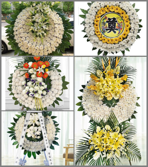 山西晋中灵石县翠峰镇沙峪村花圈速递